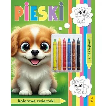 První čtění Pieski. Kolorowanka z kredkami - opracowanie zbiorowe