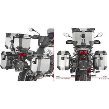 Zavazadlo na motocykl PLO8209CAM trubkový nosič bočních kufrů PL ONE-FIT pro Moto Guzzi V85 850 TT (24)
