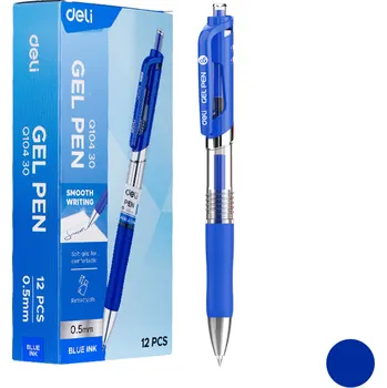 Deli Propiska gelová EQ10430 0,5 mm modrá