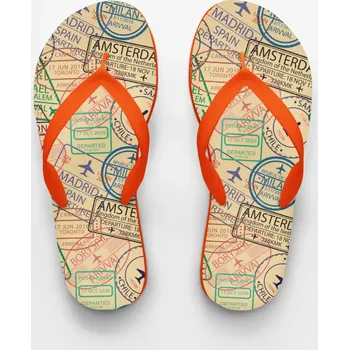 Dámské žabky Plážové žabky dámské-Passport L / EU 45 oranžové