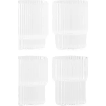 Sklenice Skleničky na panáky Ripple, Frosted, sada 4 kusů – Ferm Living