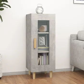 Příborník do zásuvky Příborník betonově šedý 34,5 x 34 x 90 cm kompozitní dřevo