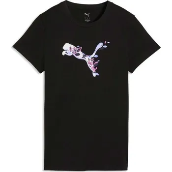 Dámské triko Puma GRAPHICS FLORAL CAT TEE S Černá, Mix