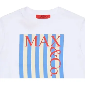 Chlapecké tričko Dětské bavlněné tričko MAX&Co. MAXT31F T-SHIRT MX0287.MX057 bílá 00X, vel. 164