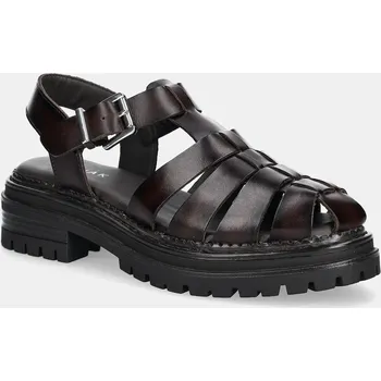 Dámské sandále Kožené sandály Jonak ABRAHAM 3600019 burgundské 83X, EUR 39