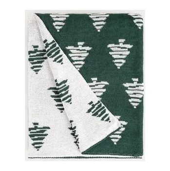 Koc | ARNIN | zielony w choinki | 150x200 cm | 758065