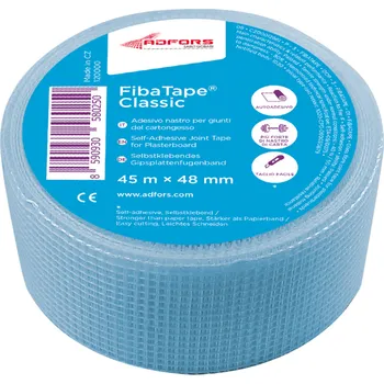 Zpevnění omítky ADFORS FibaTape Classic samolepící těsnící páska na sádrokarton 48 mm x 45 m