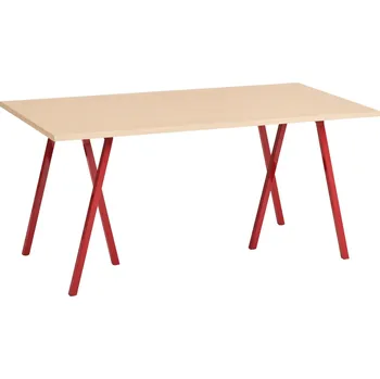 Jídelní stůl Stůl Loop Stand, Oak / Maroon Red, 160 x 78 cm – HAY