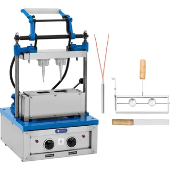 Vaflovač Kornoutovač - 100–120 vaflí/h - 74 x 124 mm - Royal Catering RC_WMS_14
