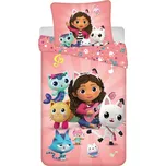 Dětské povlečení Gabby's Dollhouse 140x200 cm + 70x90 cm