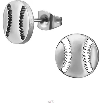 Náušnice Prosperk Náušnice ocelové baseball míč