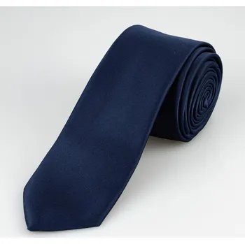 Kravata Kravata pánská AMJ úzká jednobarevná KI0048, tmavě modrá