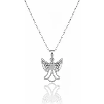 Náhrdelník Jemný náhrdelník „Andělská něha“ z chirurgické oceli č. 1877