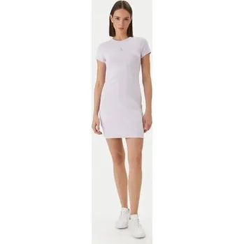 Dámské šaty Calvin Klein Jeans Každodenní šaty Monologo Baby LV047F241G Růžová Slim Fit XL