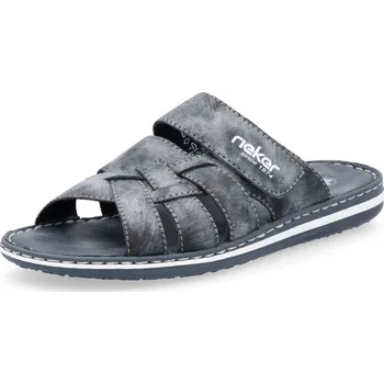 Pánské pantofle Pánské nazouváky RIEKER 21073-14 modrá S6 45