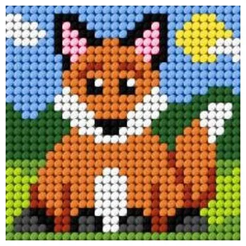 Set školních potřeb Haft. Moje pierwsze wyszywanie - Lisek