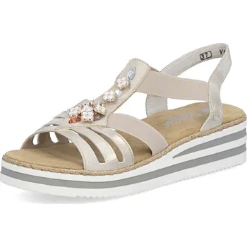 Dámské sandále Dámské sandály RIEKER V0245-60 zlatá S6 41