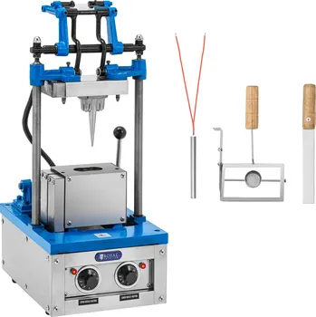 Vaflovač Kornoutovač - 50–60 vaflí/h - 74 x 124 mm - Royal Catering RC_WMS_11