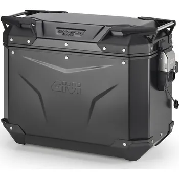 Zavazadlo na motocykl OBKEV44BL černý levý kufr GIVI Trekker Outback EVO SMART hliníkový (boční), bez zámku, 44 ltr.