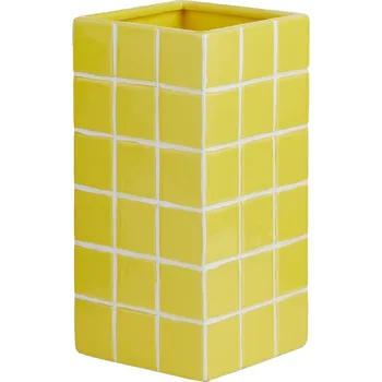 Váza Butlers TILES Váza 20 cm - žlutá