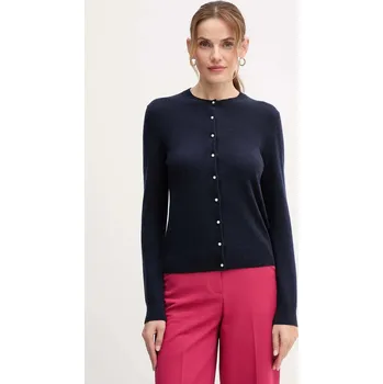 Dámský svetr Kašmírový kardigan United Colors of Benetton 1033D502A námořnická modř 59X, vel. L