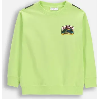 Dětské bavlněné tričko s dlouhým rukávem Coccodrillo WC6143101FBK zelená 71X, vel. 98