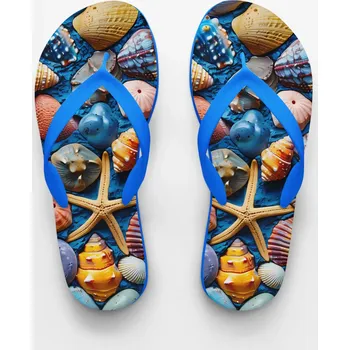 Dámské žabky Plážové žabky dámské-Mořský život S / EU 38 modré