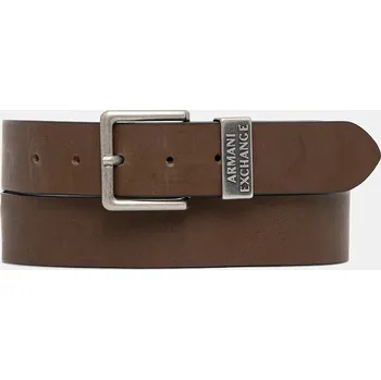 Opasek Kožený pásek Armani Exchange 951186.CC528 hnědá 89X, vel. 80