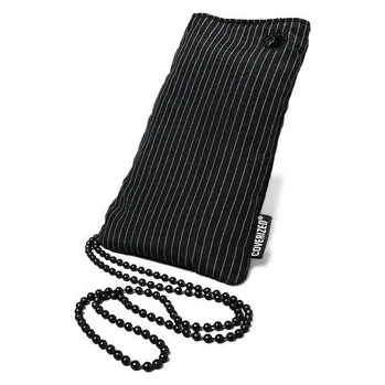 Digitální kamera Coverized TAILOR pouzdro na MP3 / PDA / mobilní telefon / digitální fotoaparát, černá, tenké pruhy