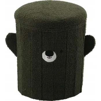 Taburet marka niezdefiniowana Skládací taburet s úložným prostorem 28 x 28 x 34 cm zelený *4267