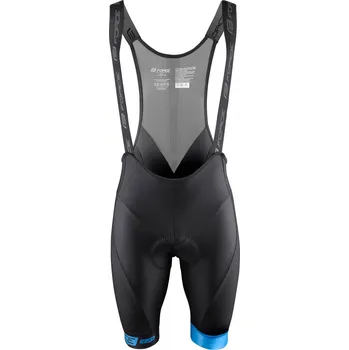 Cyklistické kalhoty Kraťasy FORCE B51 se šráky a vložkou černo-modré XS