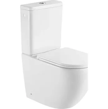 Klozet kielle Oudee WC kombi, včetně nádržky a sedátka, Vortex Rimless, bílá 30202010