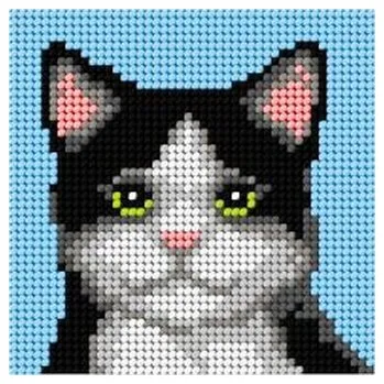 Set školních potřeb Haft. Moje pierwsze wyszywanie - Czarny kot