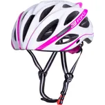 Přilba FORCE BULL bílo-růžová L-XL