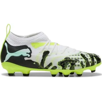 Kopačky Dětské kopačky Puma FUTURE 9 MATCH CREATIVITY FG/AG JR 13 Bílá, Černá, Světle modrá