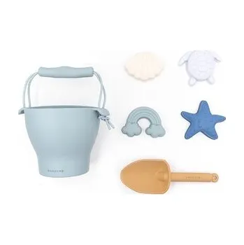 Hračka na písek Zestaw silikonowych zabawek do piasku niebieski BAMBOOM