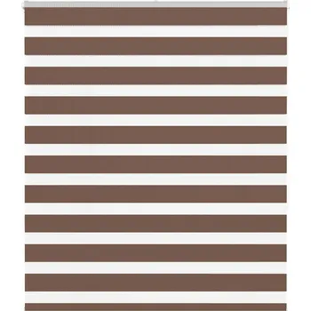 Roleta Zebra roleta hnědá 120x150 cm šířka látky 115,9 cm polyester