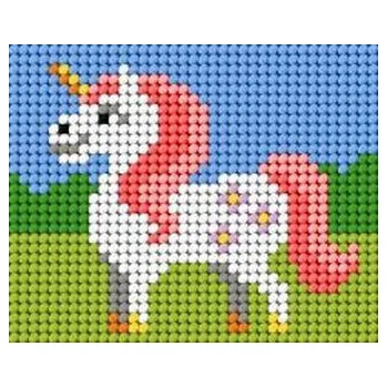 Set školních potřeb Haft. Moje pierwsze wyszywanie - Jednorożec