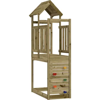 Hra na zahradu Herní věž Hnědá 53 x 110,5 x 214 cm Pevné impregnované dřevo