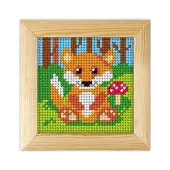 Set školních potřeb Haft z ramką. Moje pierwsze wyszywanie - Lisek