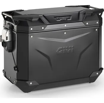 Zavazadlo na motocykl OBKEV44BR černý pravý kufr GIVI Trekker Outback EVO SMART hliníkový (boční), bez zámku, 44 ltr.