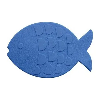 Protiskluzová podložka Spirella protiskluzové přísavky ve tvaru rybiček, modrá, PVC, 5 ks (cs, SPIRELLA)