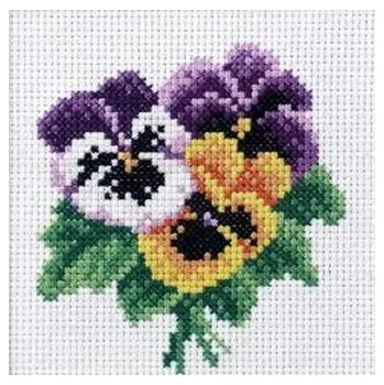 Set školních potřeb Haft krzyżykowy - Bratki