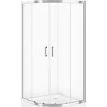 CERSANIT - Sprchový kout BASIC čtvrtkruh 80x185, posuv, čiré sklo S158-003