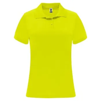 Dámské tričko Dámská sportovní polokošile Monzha, svítivě žlutá, Velikost XL