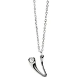 PDPAOLA Stříbrný náhrdelník písmeno "V" Initial CO02-B95-U (řetízek, přívěsek) + 2 měsíce na vrácení zboží