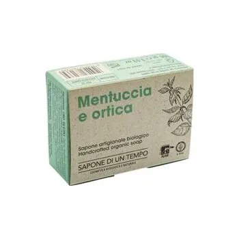 Nočník Organiczne mydło w kostce Mięta & Pokrzywa 100 gr - SAPONE DI UN TEMPO