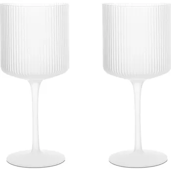 Skleničky na červené víno Ripple, Frosted, sada 2 kusů – Ferm Living