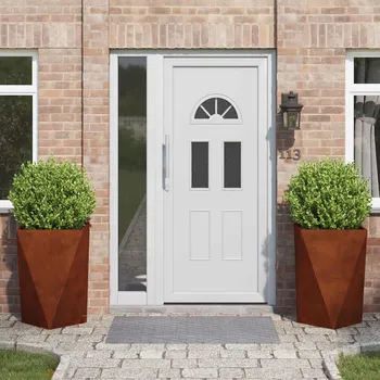 Truhlík Truhlík 2 pcs Rezavá 50 x 50 x 75 cm Povětrnostně odolná ocel