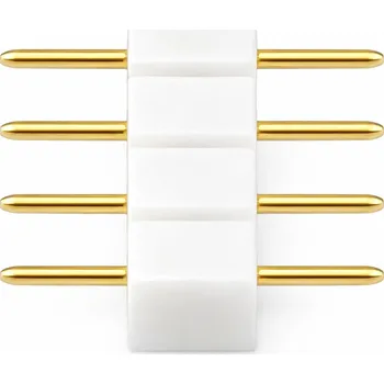 LED osvětlení Vidlicový konektor pro RGB LED pásky, 4pinový, bílý